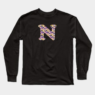 Monogram Letter N Long Sleeve T-Shirt